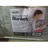 Asab 8kg Weighted Plush Blanket. Size: 150 x 200cm - Unchecked & Packaged.