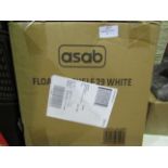 2x Asab Floating Shelf 29, White - Unchecked & Boxed.