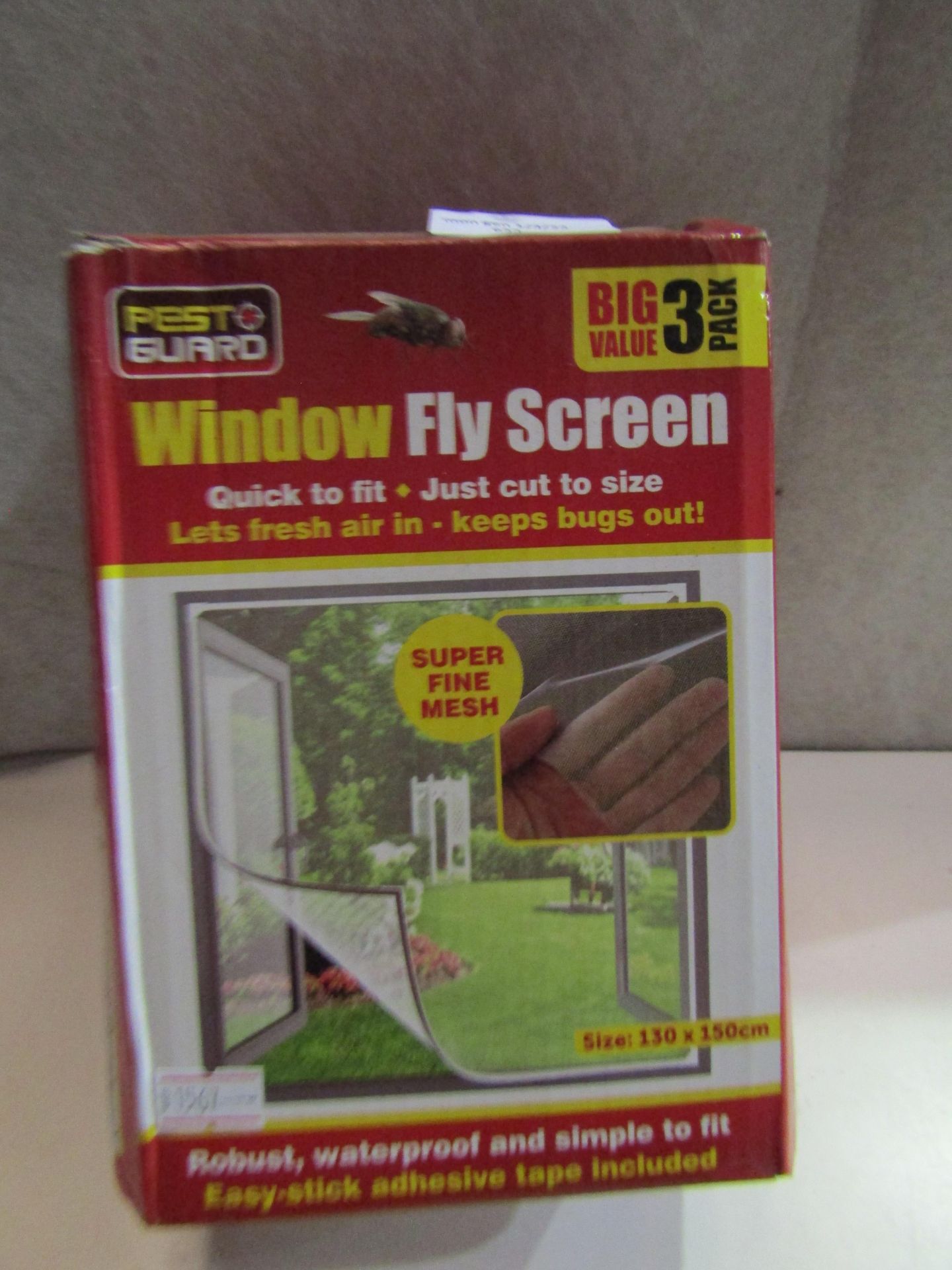 2X Pest Guard Window Fly Screen 130 X 150 CM Unchecked & Boxed