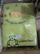 Cuddler Bear Chance To Dream Snugle Fleece Cot Blanket, Unchecked & Packaged