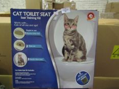 The Pet Club Cat Toilet Seat Training Kit - Unchecked & Boxed.