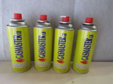 4x 227g Gasmaster GB Butane Gas Extremely Flammable - Unused & Unpackaged.