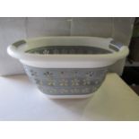 Collapseable Plastic Wash Basket - Good Condition & Packaged.