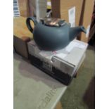 London Pottery Pebble Filter Teapot, Unchecked & Boxed.