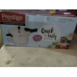 Prestige 4L Sleek & Simple Aluminium Pressure Cooker 2-4 Meal Servings - Unchecked & Boxed.