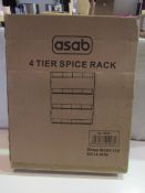 2x Asab 4-Tier Spice Rack - Unchecked & Boxed.