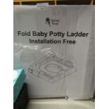 Spring Rose Fold Baby Potty Ladder Installation Free, Unchecked & Boxed.