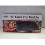 Asab 16" Cast Iron Griddle - Unchecked & Boxed.