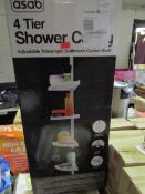 Asab 4 Tier Shower Caddy, Unchecked |& Boxed.
