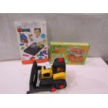 3 X Items Being 1 X Building Blocks 1 X Stanley Digger & 1 X Fish & Chips Jigsaw 250 PC All