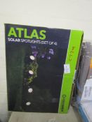 Solarcentre Atlas Solar Spotlight Set Of 4 - Unchecked & Boxed.