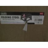 Asab Folding Stool, 150kg Capacity - Unchecked & Boxed.