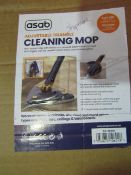 2x Asab Adjustable Triangle Cleaning Mop - Unchecked & Boxed.