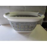 Collapseable Plastic Wash Basket - Good Condition & Packaged.