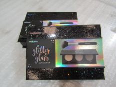 2x Profusion Glitter & Glam Contour Kit, Look New.