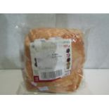 Asab Soft Flannel Blanket Throw, Orange - Unchecked & Packaged.