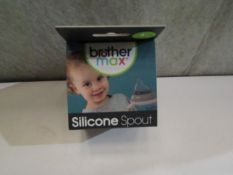 16x Max Brothers 4 Month Plus Silicone Spout, New & Packaged
