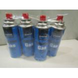 Pack Of 4 Adventure Peaks Butane Gas Extremely Flammable - All Unused & Packaged.