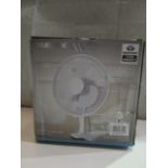 Daewoo 6" Clip Table Fan With Mutual Tilt & 2 Speed Settings - Unchecked & Boxed.