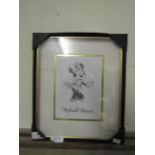 Disney Classic Collectables Framed Print Minnie Mouse Outer Size: 30-26cm & Inner Approx 20-16cm -