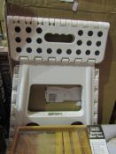 Medium Sized White Step Stool - Good Condition & Boxed.