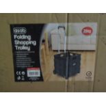 Asab Folding Shopping Trolley, 35kg - Unchecked & Boxed.
