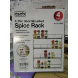 Asab 4-Tier Door Mounted Spice Rack - Unchecked & Boxed.