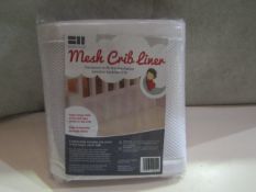 5x BabyHub - Mesh Crib Liner / 177cm long X 22cm High - New & Packaged.