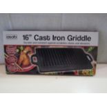 Asab 16" Cast Iron Griddle - Unchecked & Boxed.