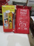 2 X Fire Products Hose & Blanket Unchecked