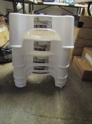 4x Asab Toilet Squat Step, White, Look In Good Condition, No Packageing.