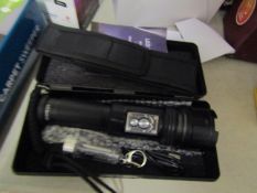 LED Torch With 4 Modes - Tested Working & Boxed.