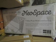 Neo Space Bedside Crib, With Carry Bag, Unchecked & Boxed.