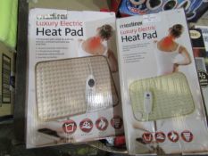 2x Medital Luxury Electric Heat Pad Unchecked & Boxed