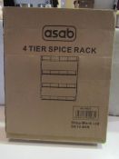 2x Asab 4-Tier Spice Rack - Unchecked & Boxed.