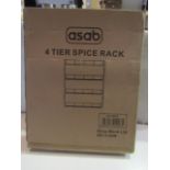 2x Asab 4-Tier Spice Rack - Unchecked & Boxed.