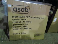 Asab Pop Up Privacy Tent, Unchecked & Boxed.