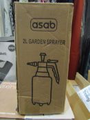 Asab 2L Garden Sprayer - Unchecked & Boxed.