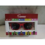 5x Suneez Sun Glasses, Red - New & Boxed.