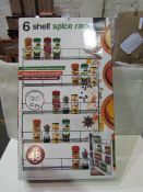 Fusion 6 tier spice rack, boxed and unchecked