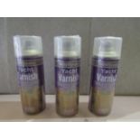 3x 400ml Paint Factory Yacht Varnish Clear Gloss Finish - All Unused & Packaged.