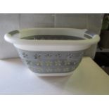 Collapseable Plastic Wash Basket - Good Condition & Packaged.