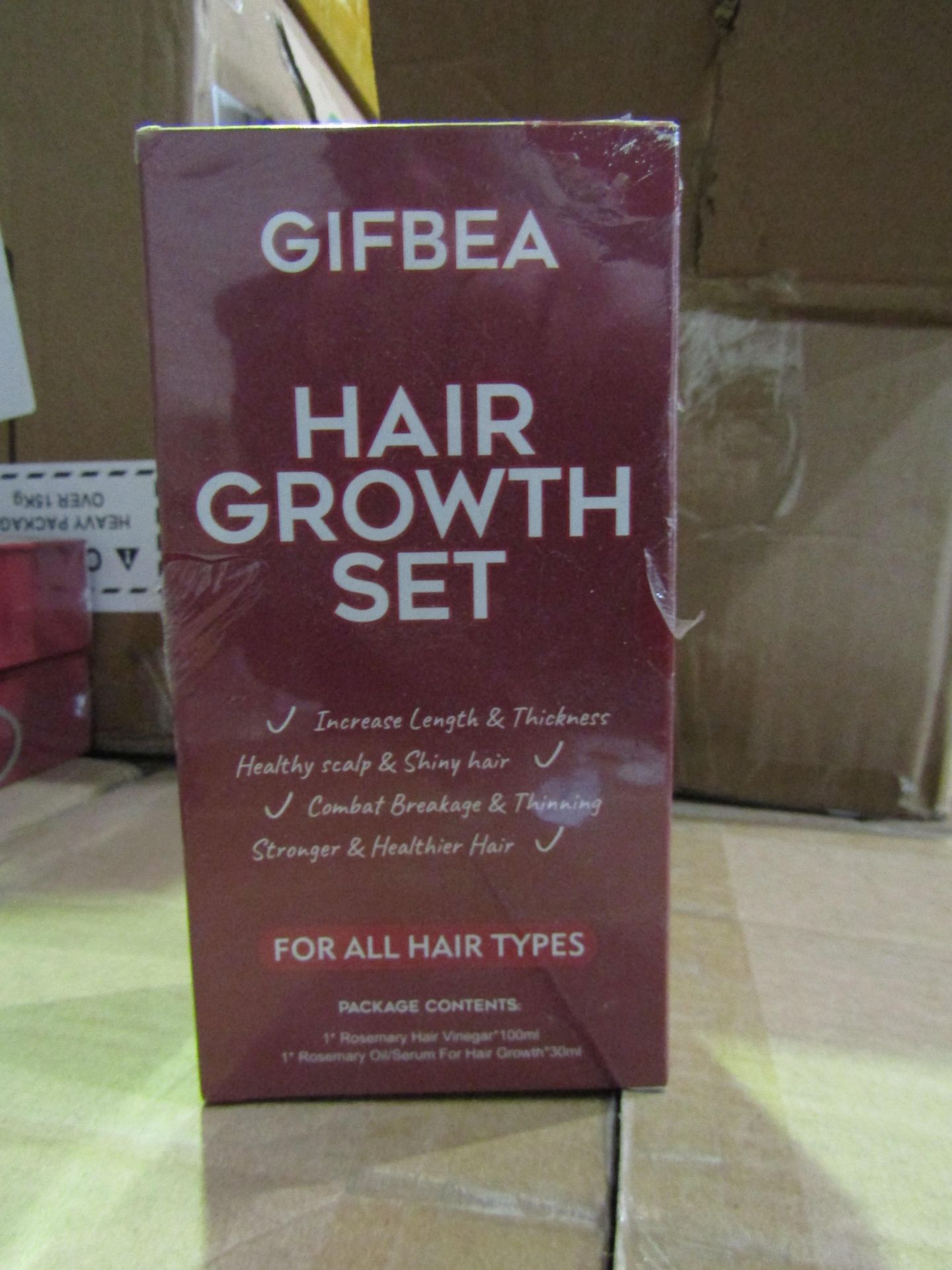 10 x Gifbea Hair Growth Set( Rosemary Oil/Serum For Hair Growth) New & Packaged Use Within 12 Months