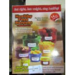 Healthy 14Pcs Food Portions Container Set - Unchecked & Boxed.