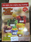 Healthy 14Pcs Food Portions Container Set - Unchecked & Boxed.