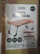 Asab Folding Bed Table, Unchecked & Boxed