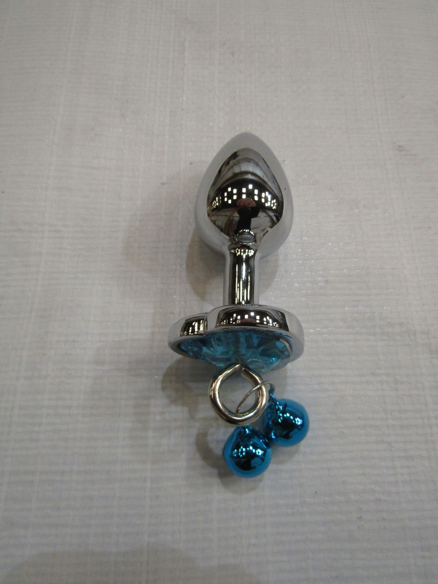 3x Love Heart Metal Butt Plug With Bells - New & Packaged.