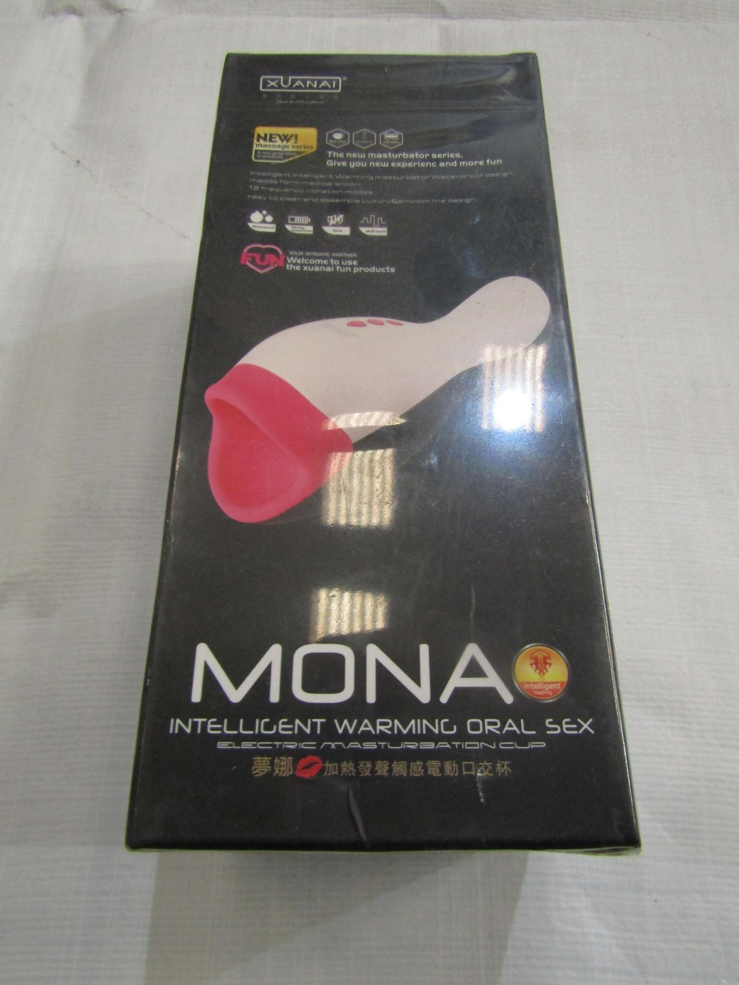 Xuanai Mona Intelligent Warming Oral Sex Cup - New & Boxed.