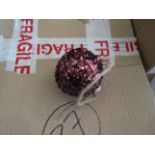 19x Sparkle Bauble Decoration - New. (137)