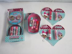 4x Various LOL Surprise Lip Smackers - Packaged.